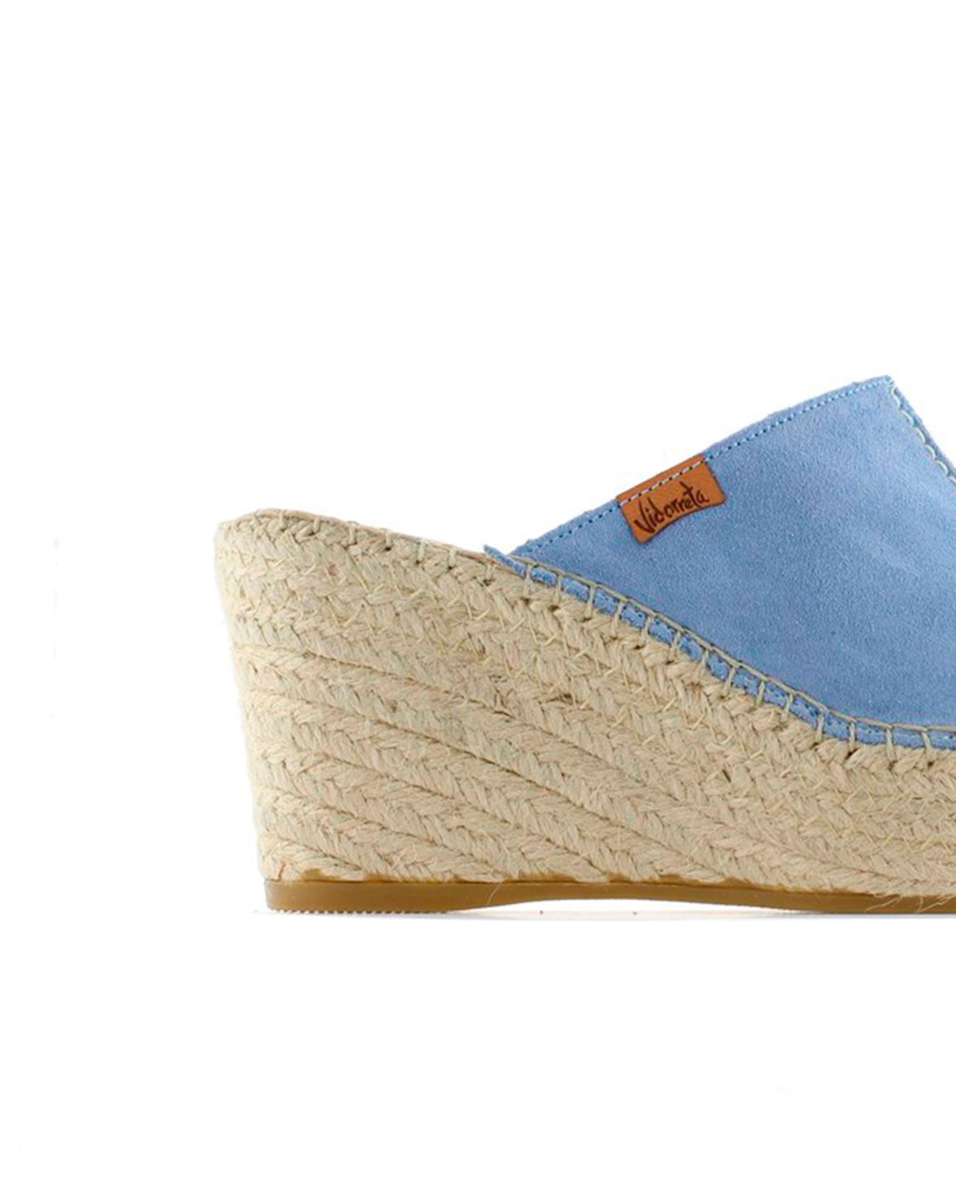 Zueco en serraje jeans Dominica