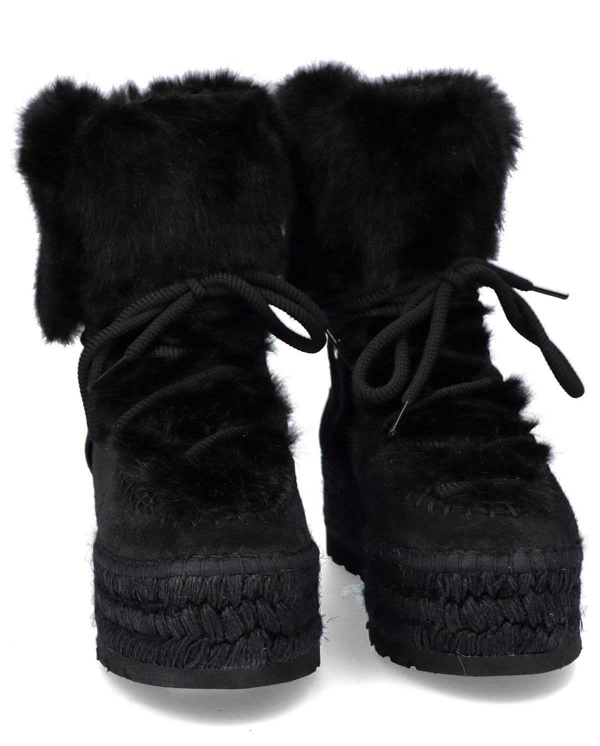 BOTA PELO EN SERRAJE NEGRO MERCE DOBLE