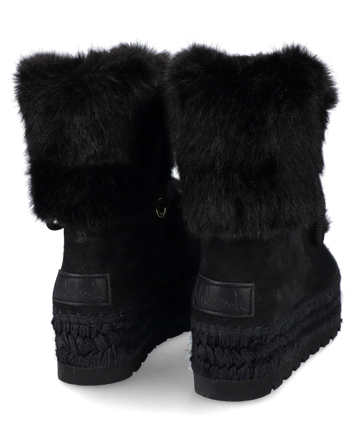 BOTA PELO EN SERRAJE NEGRO MERCE DOBLE