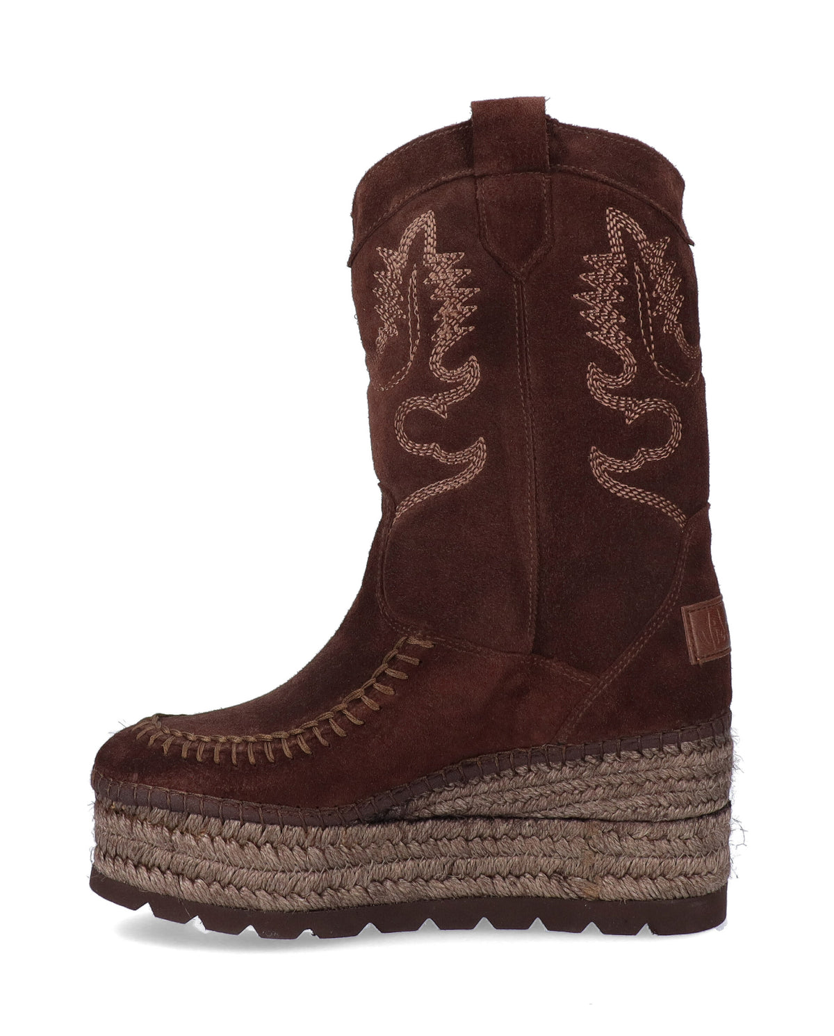 BOTA COWBOY EN SERRAJE MARRÓN CRETA