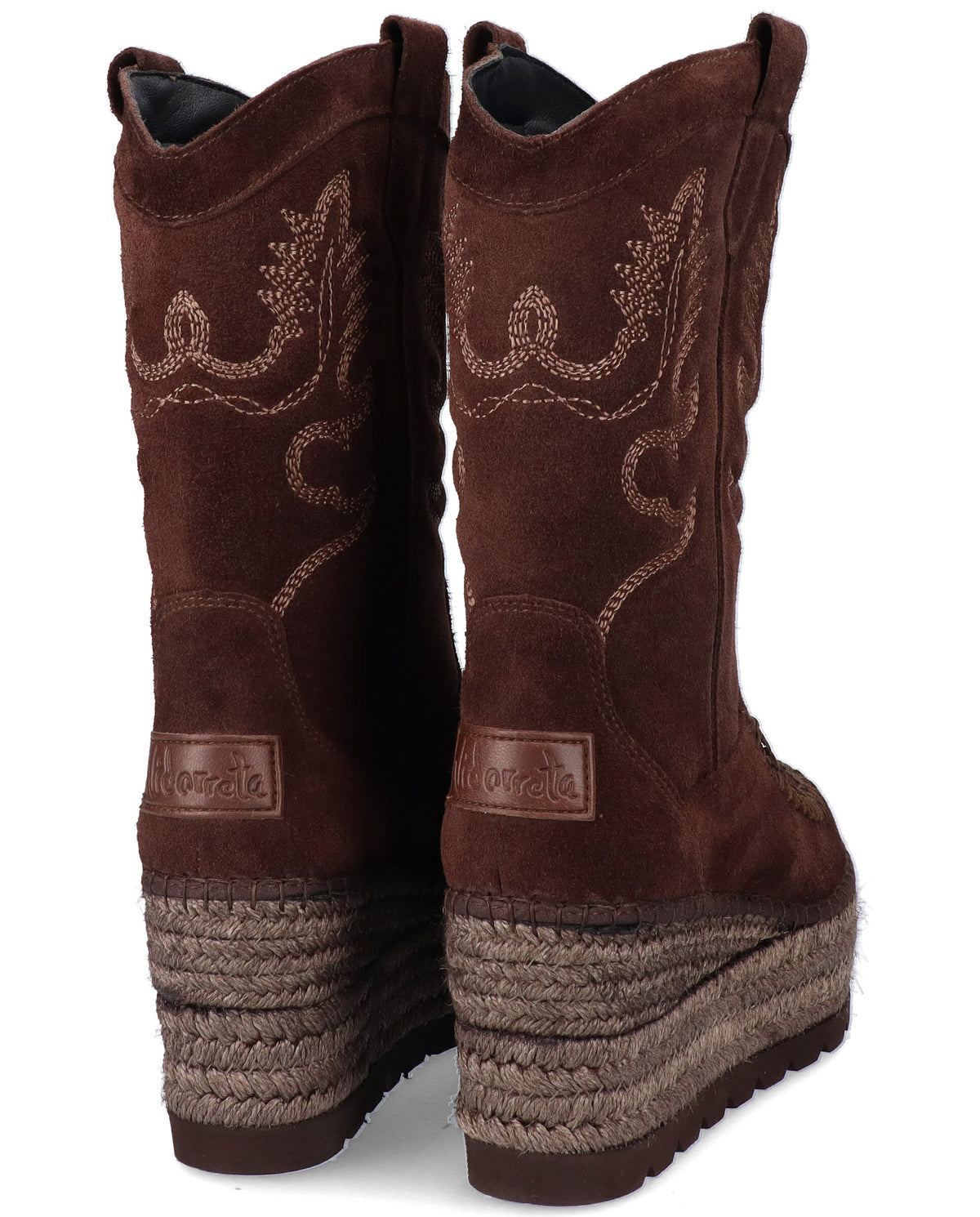 BOTA COWBOY EN SERRAJE MARRÓN CRETA