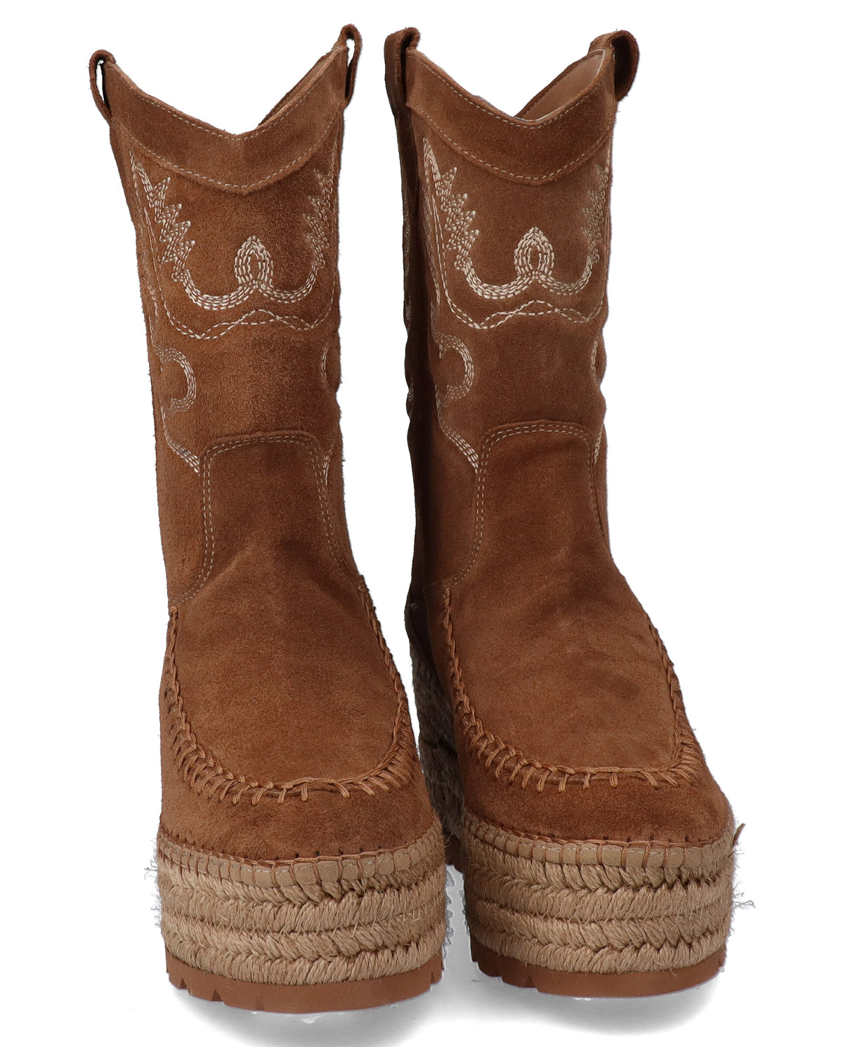 BOTA COWBOY EN SERRAJE TAUPE CRETA