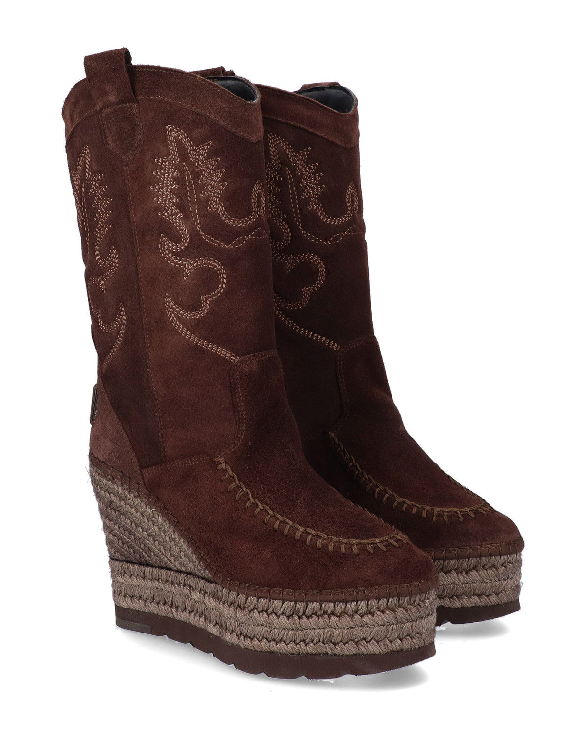BOTA COWBOY EN SERRAJE MARRON TILO 7