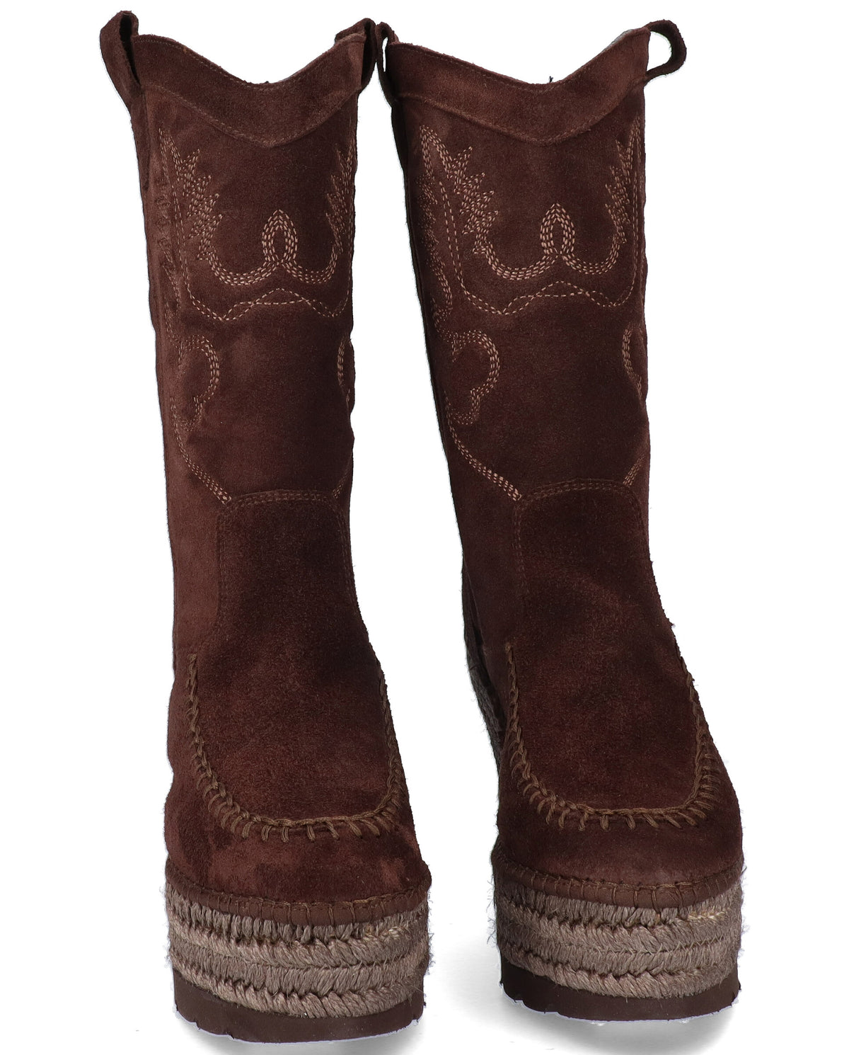 BOTA COWBOY EN SERRAJE MARRON TILO 7