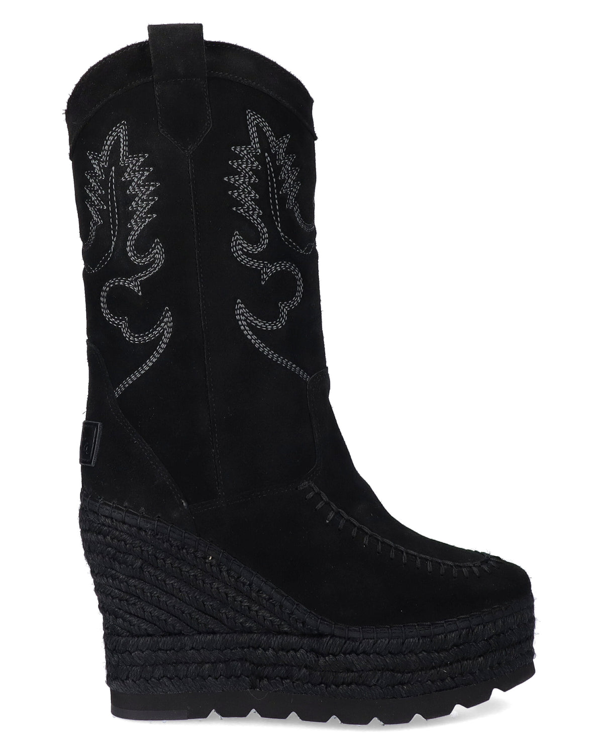 BOTA COWBOY EN SERRAJE NEGRO TILO 7