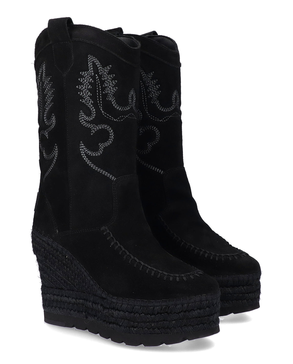 BOTA COWBOY EN SERRAJE NEGRO TILO 7
