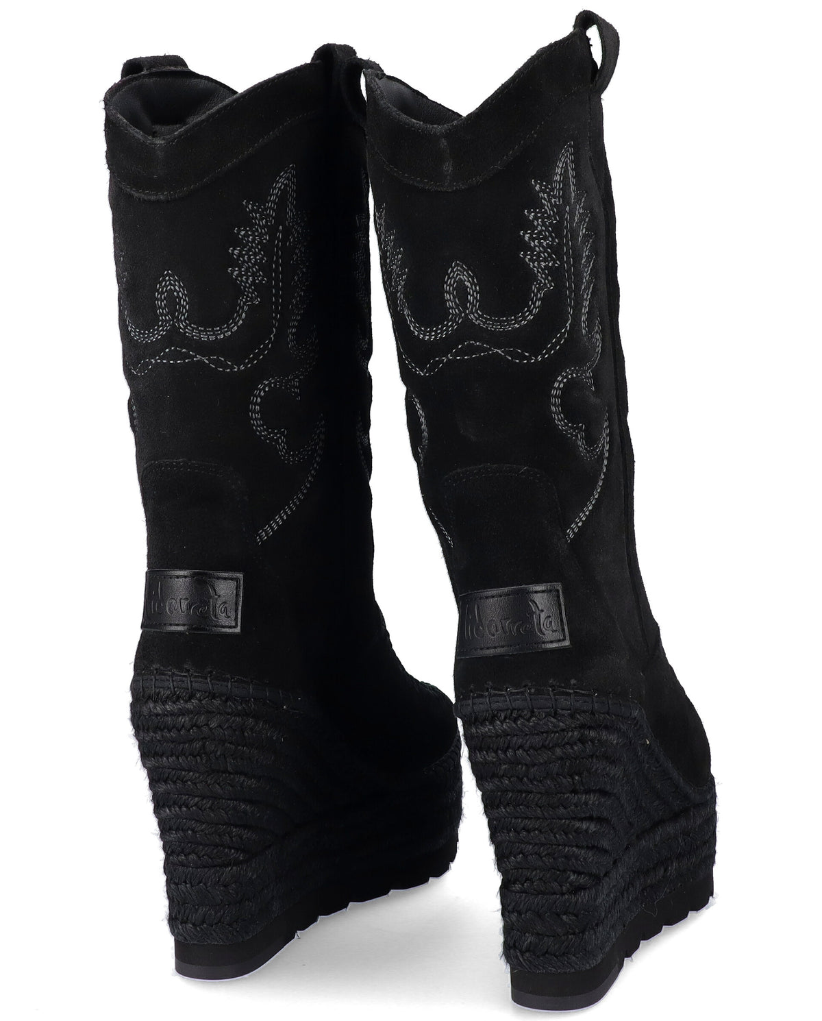 BOTA COWBOY EN SERRAJE NEGRO TILO 7