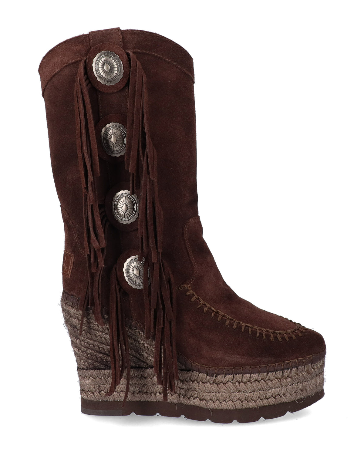 BOTA BOHO EN SERRAJE MARRON TILO 7