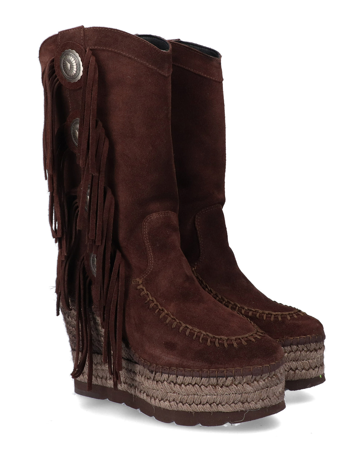 BOTA BOHO EN SERRAJE MARRON TILO 7