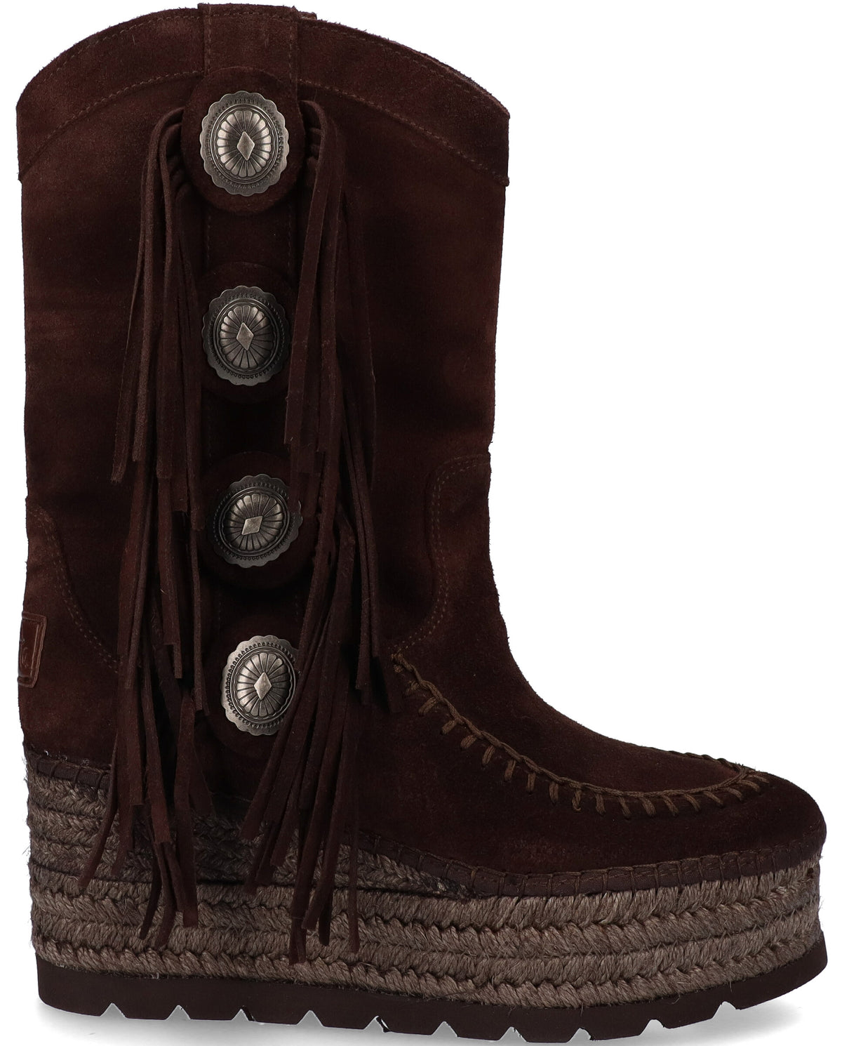 BOTA BOHO EN SERRAJE MARRON CRETA