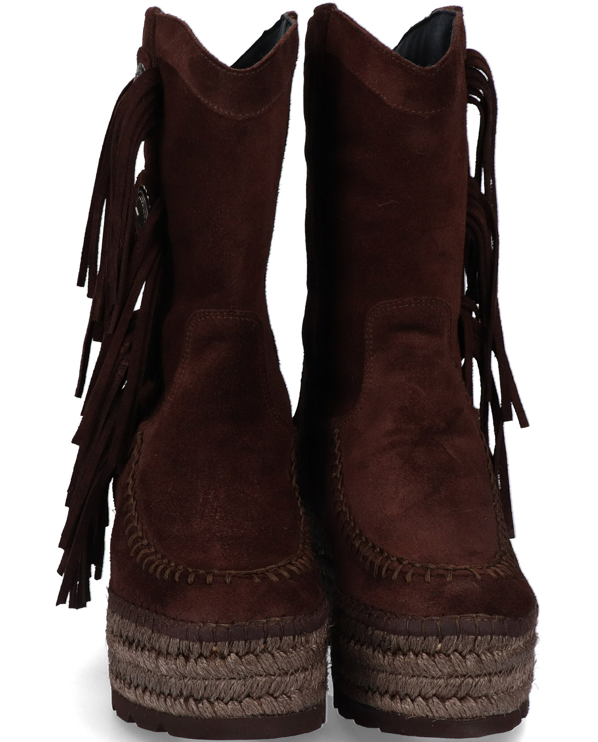 BOTA BOHO EN SERRAJE MARRON CRETA
