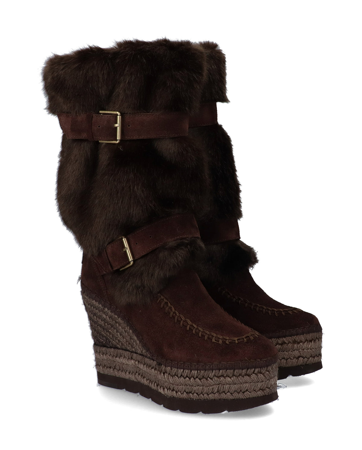 BOTA PELO ADORNO HEBILLA TILO 7 MARRON