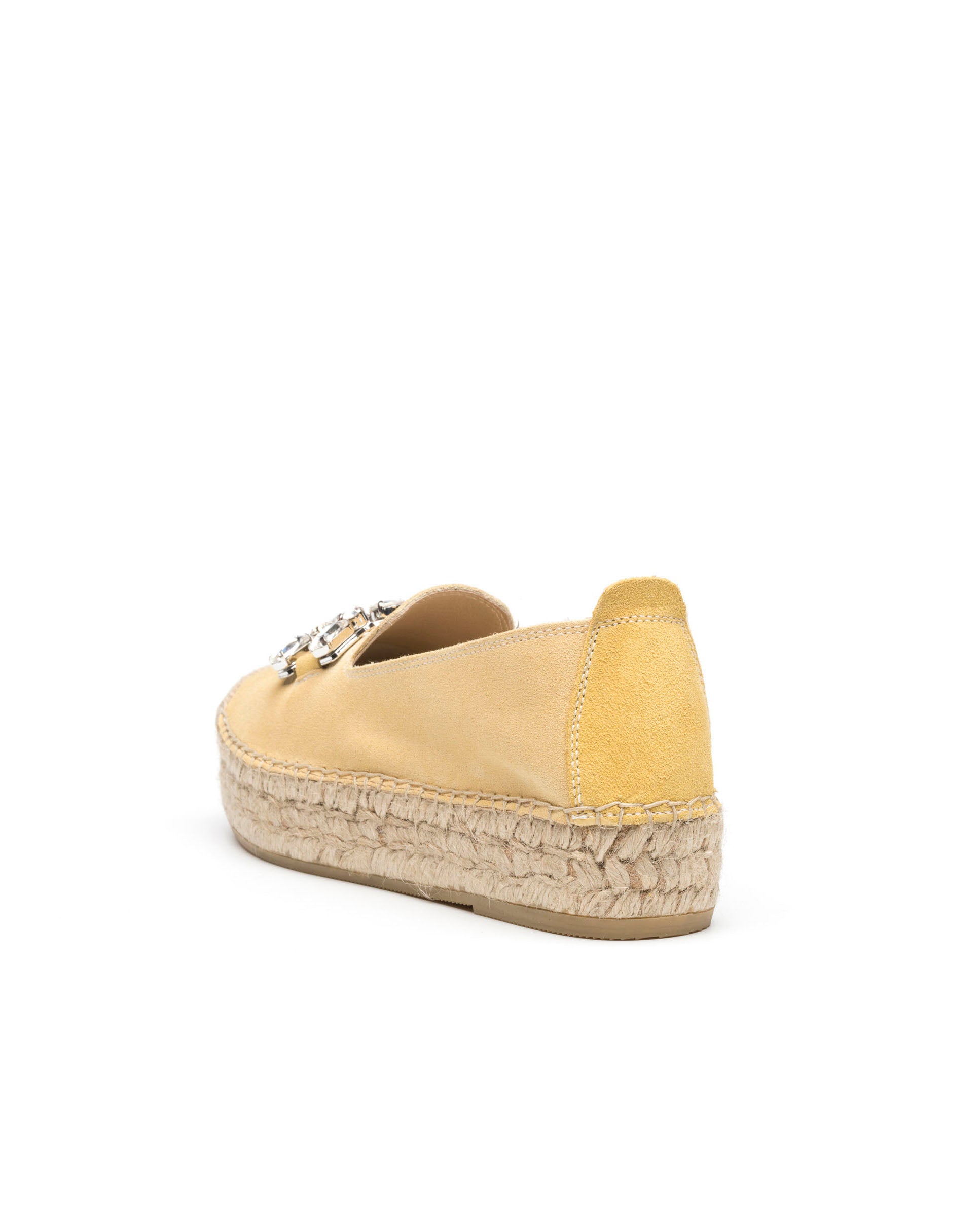 Slippers with lemon suede detail Merce Doble