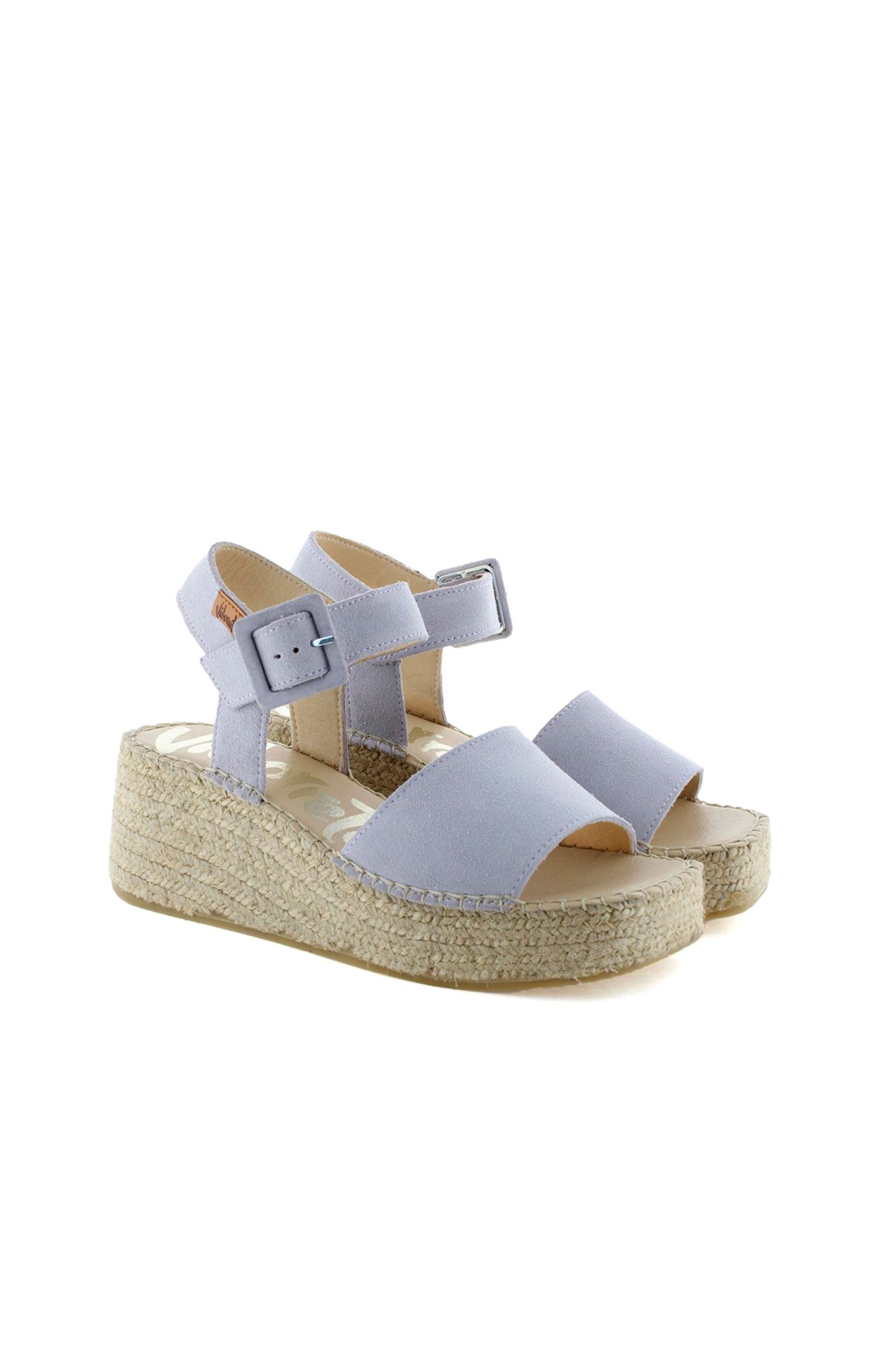 Vinci mauve suede buckle sandal