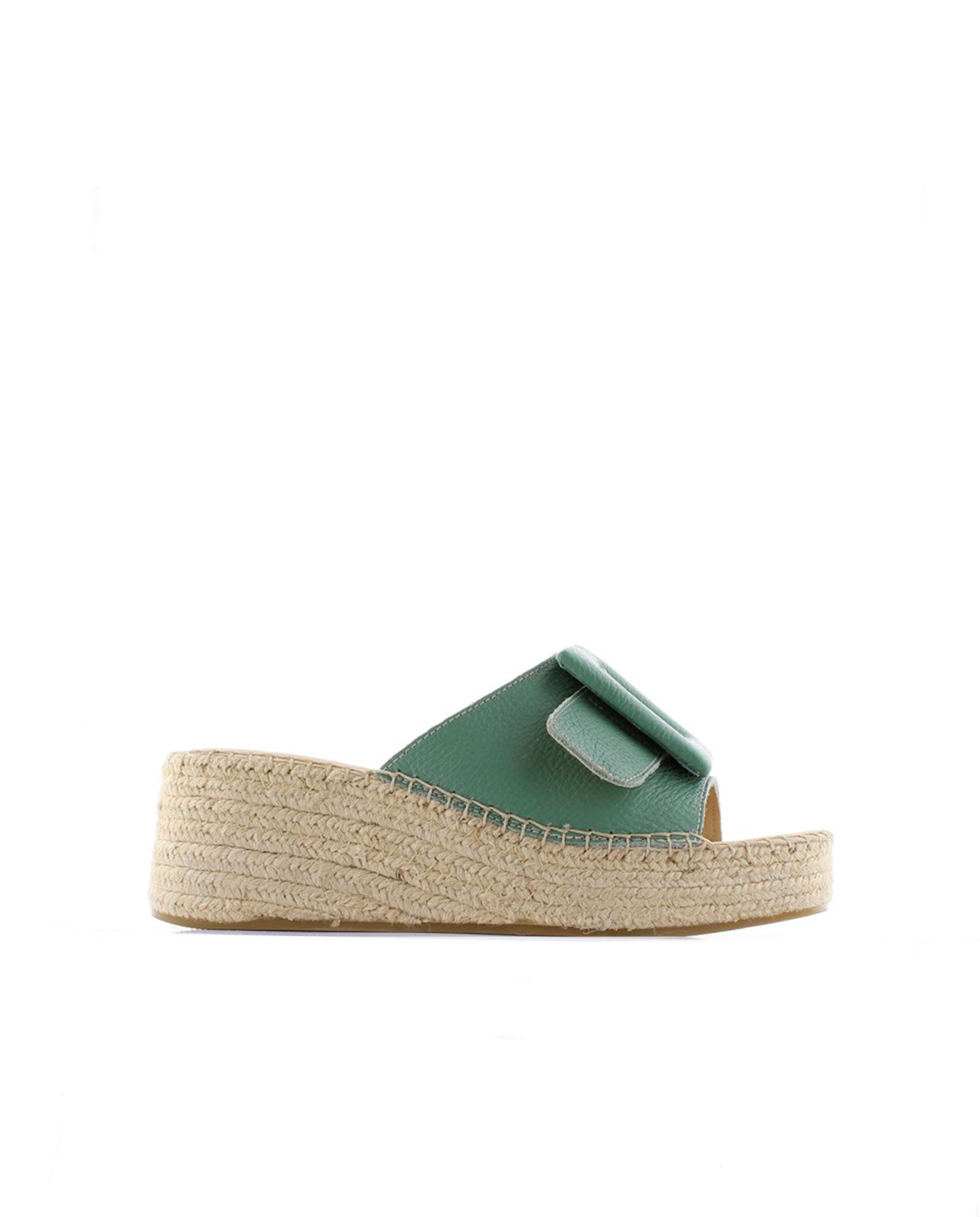 Zueco en bost verde Vinci