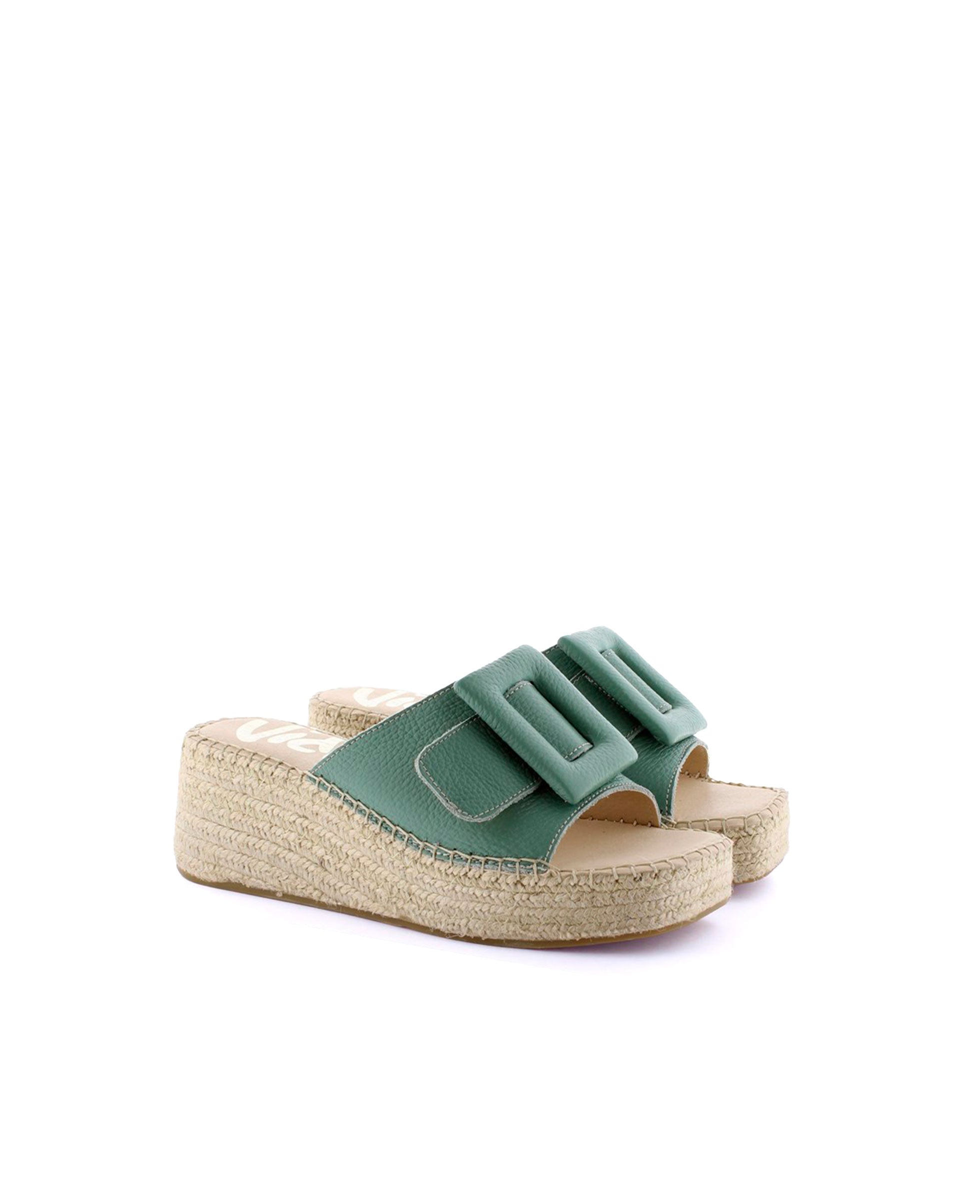 Zueco en bost verde Vinci