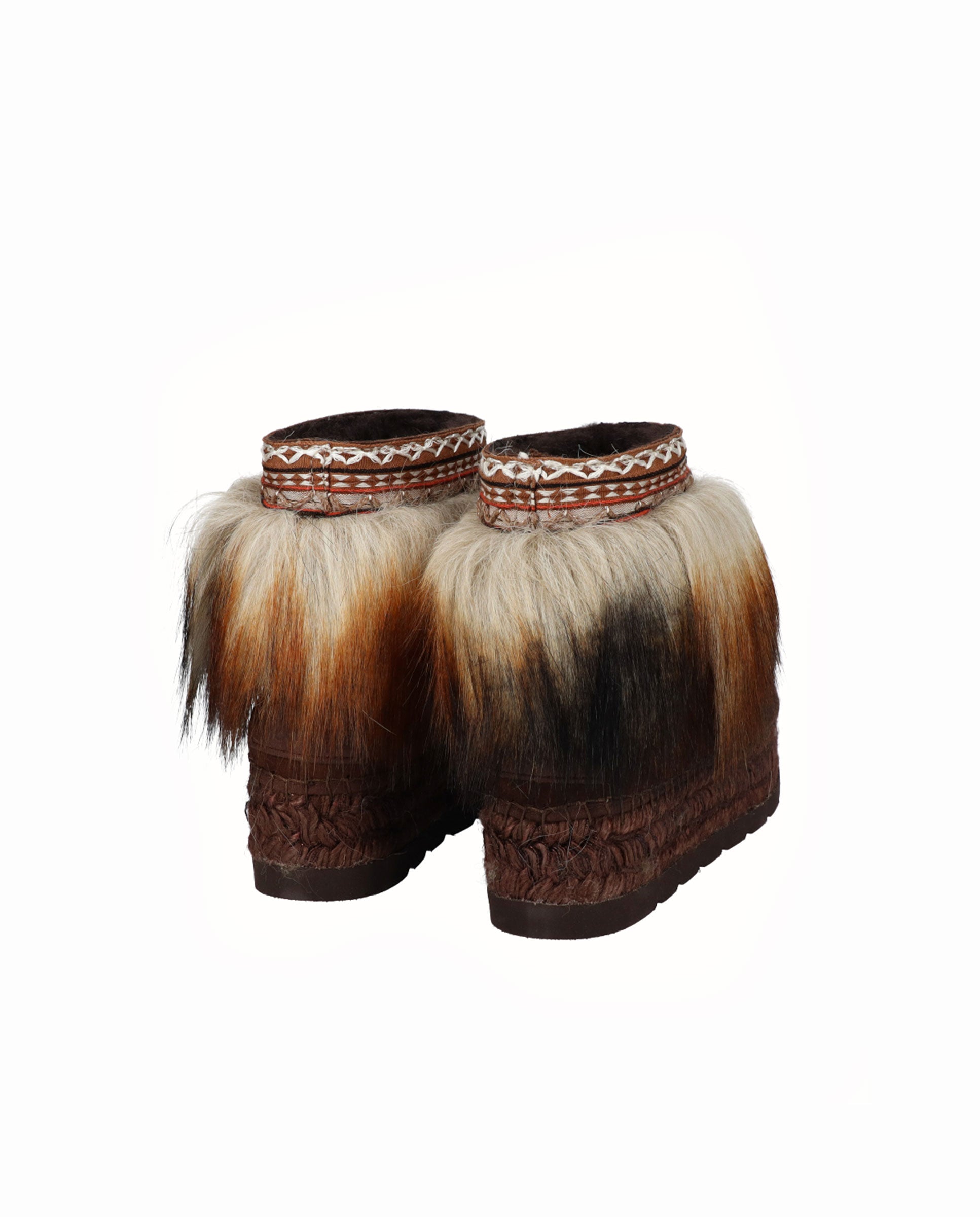 Bota baja en serraje marrón Merce Doble