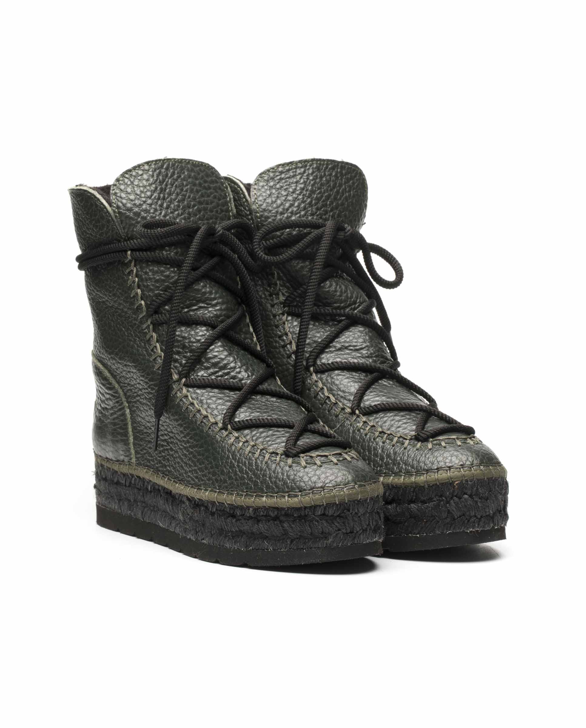 Platform boot in khaki bost Merce Doble