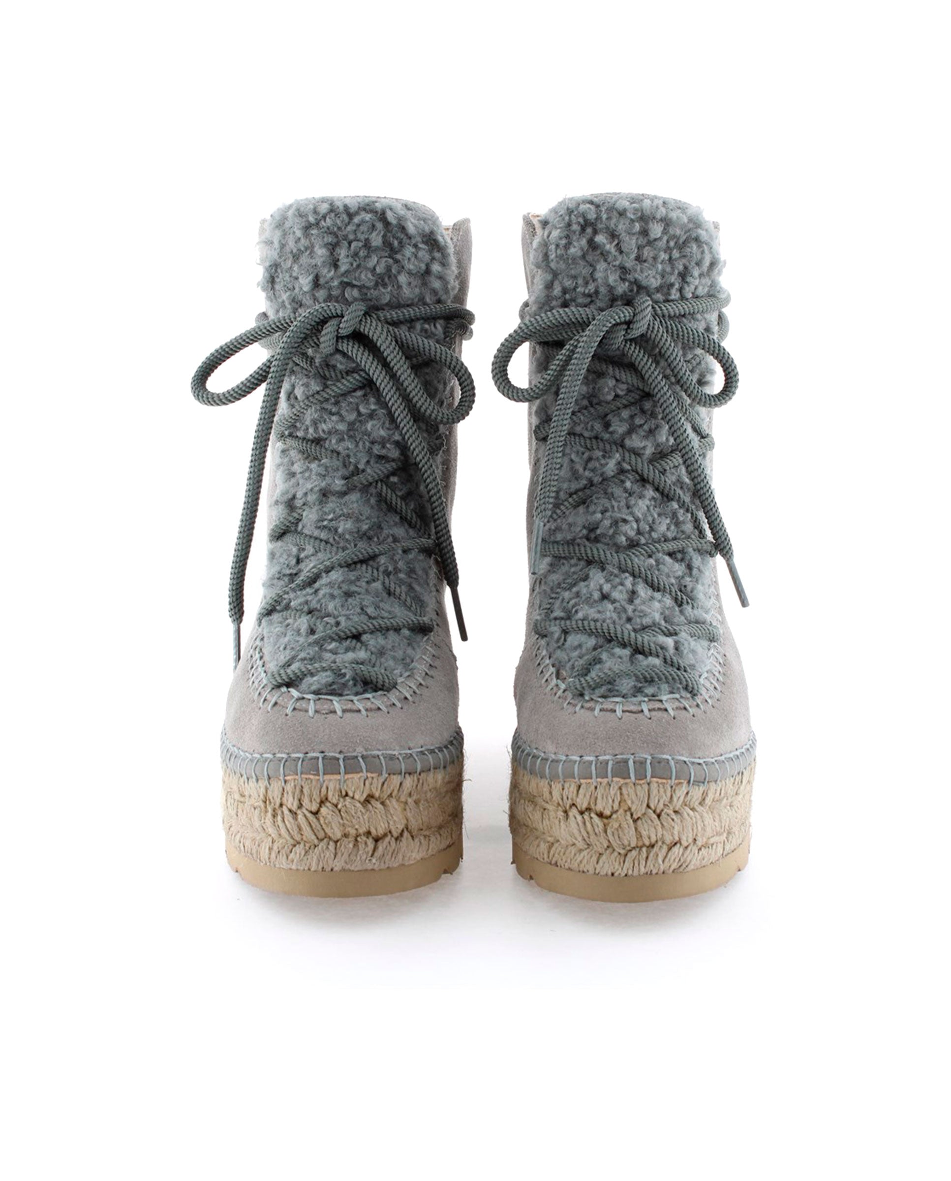 Merce Doble grey suede platform boot