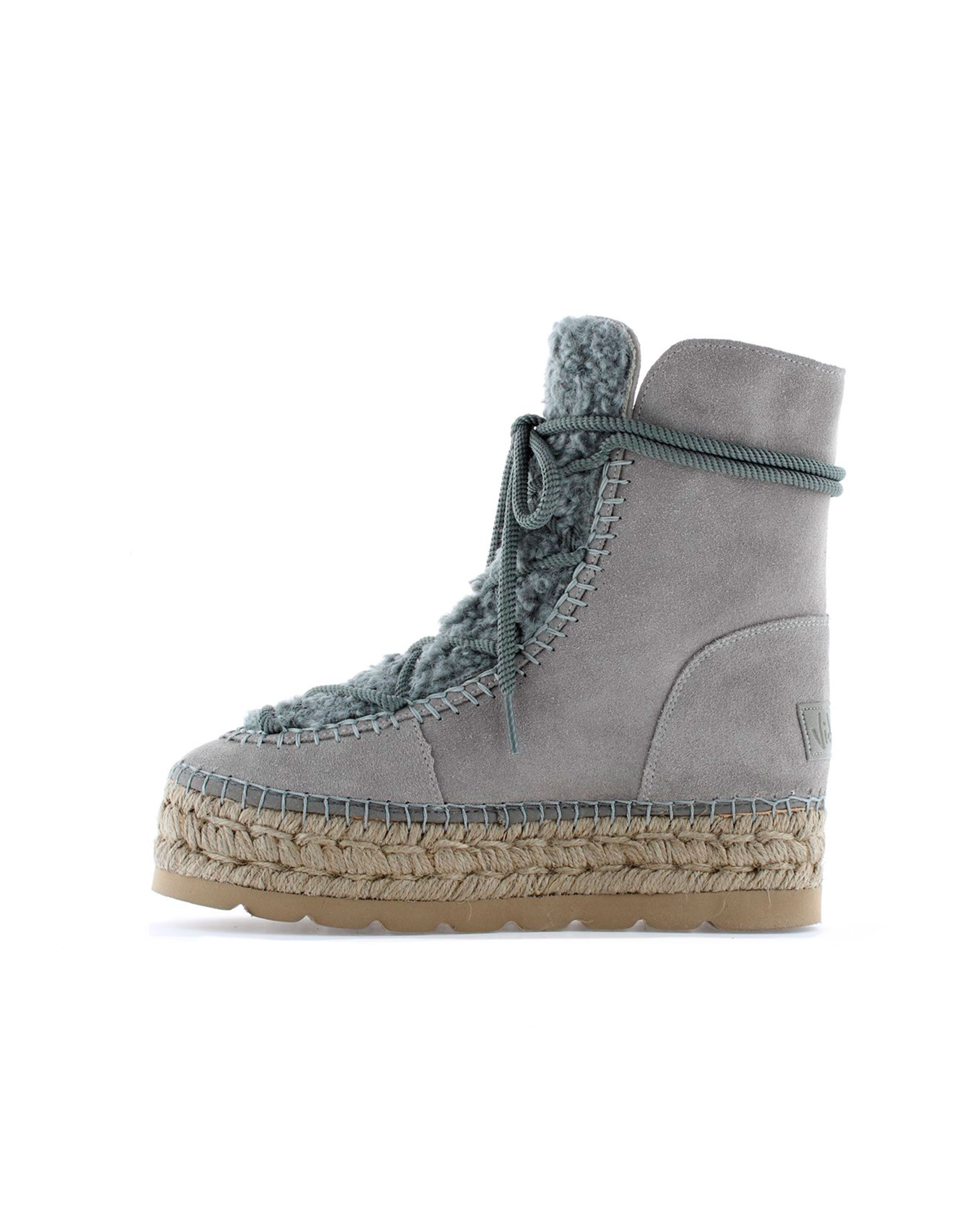 Merce Doble grey suede platform boot