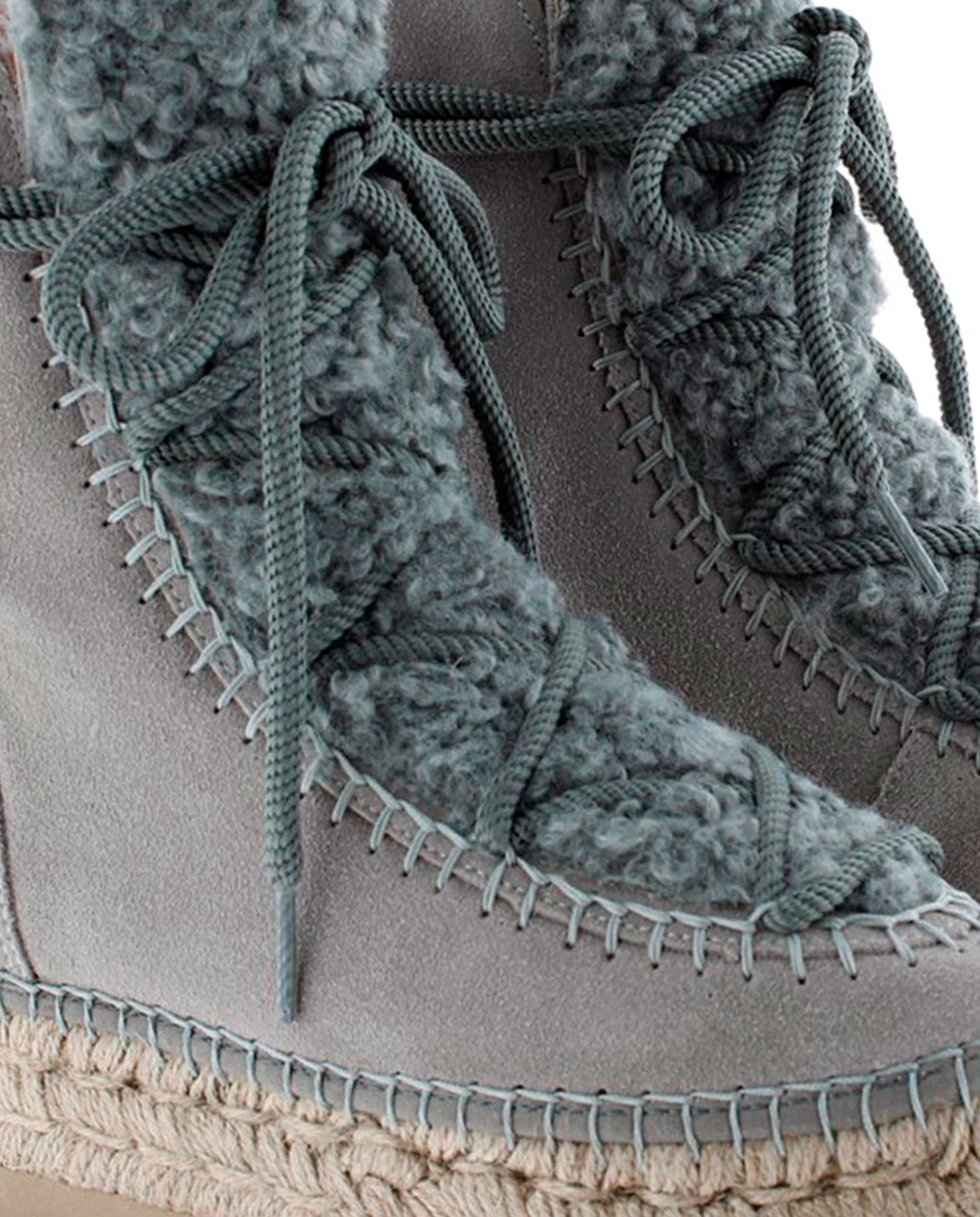 Merce Doble grey suede platform boot