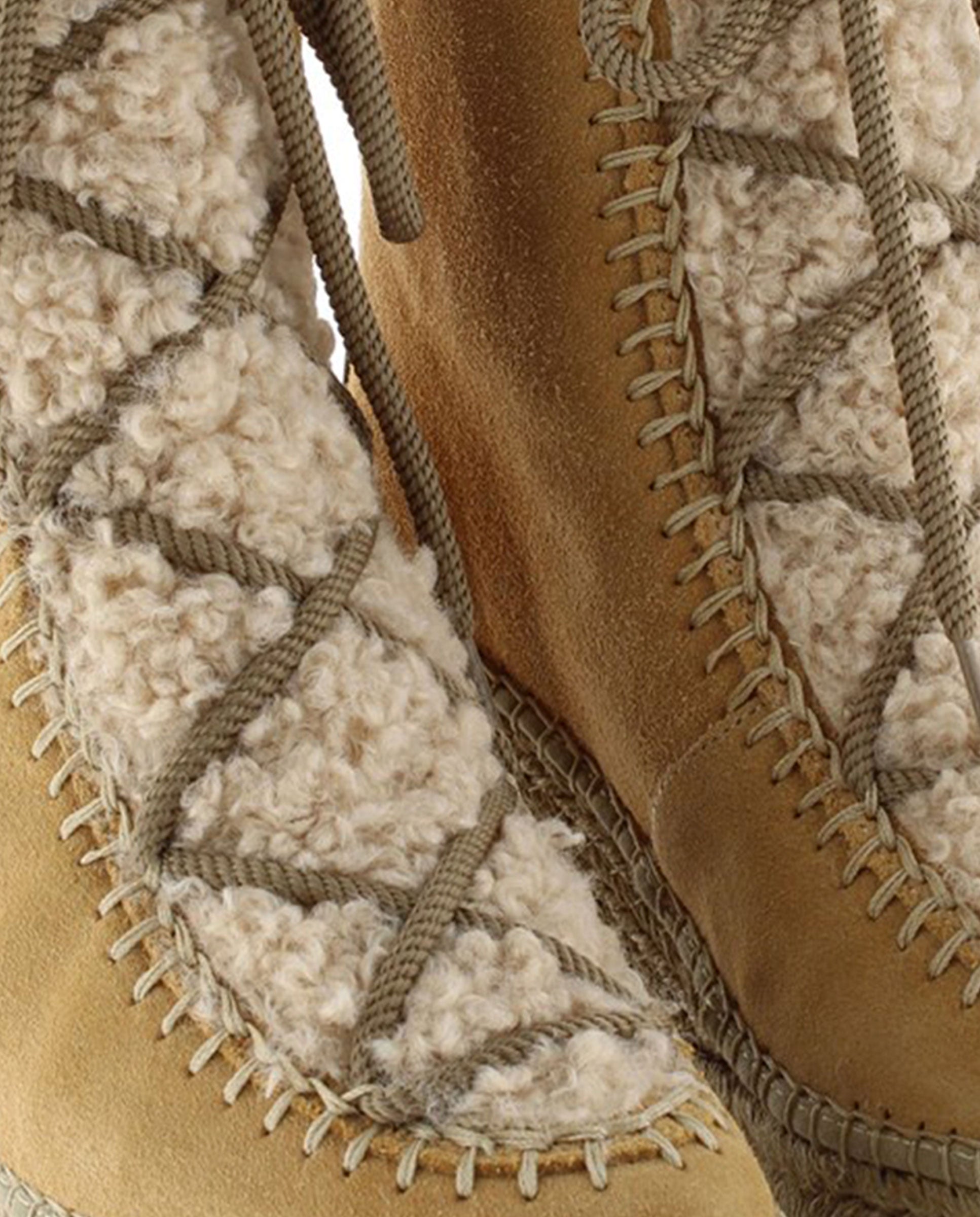 Botin borreguito en serraje camel Tilo 7