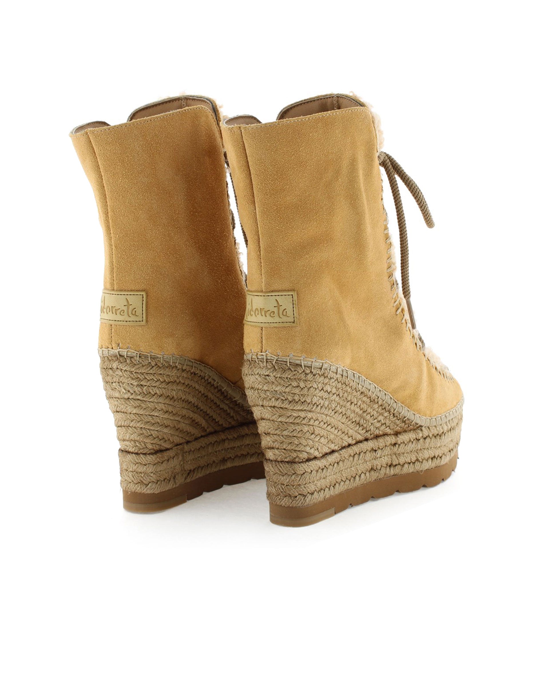 Botin borreguito en serraje camel Tilo 7