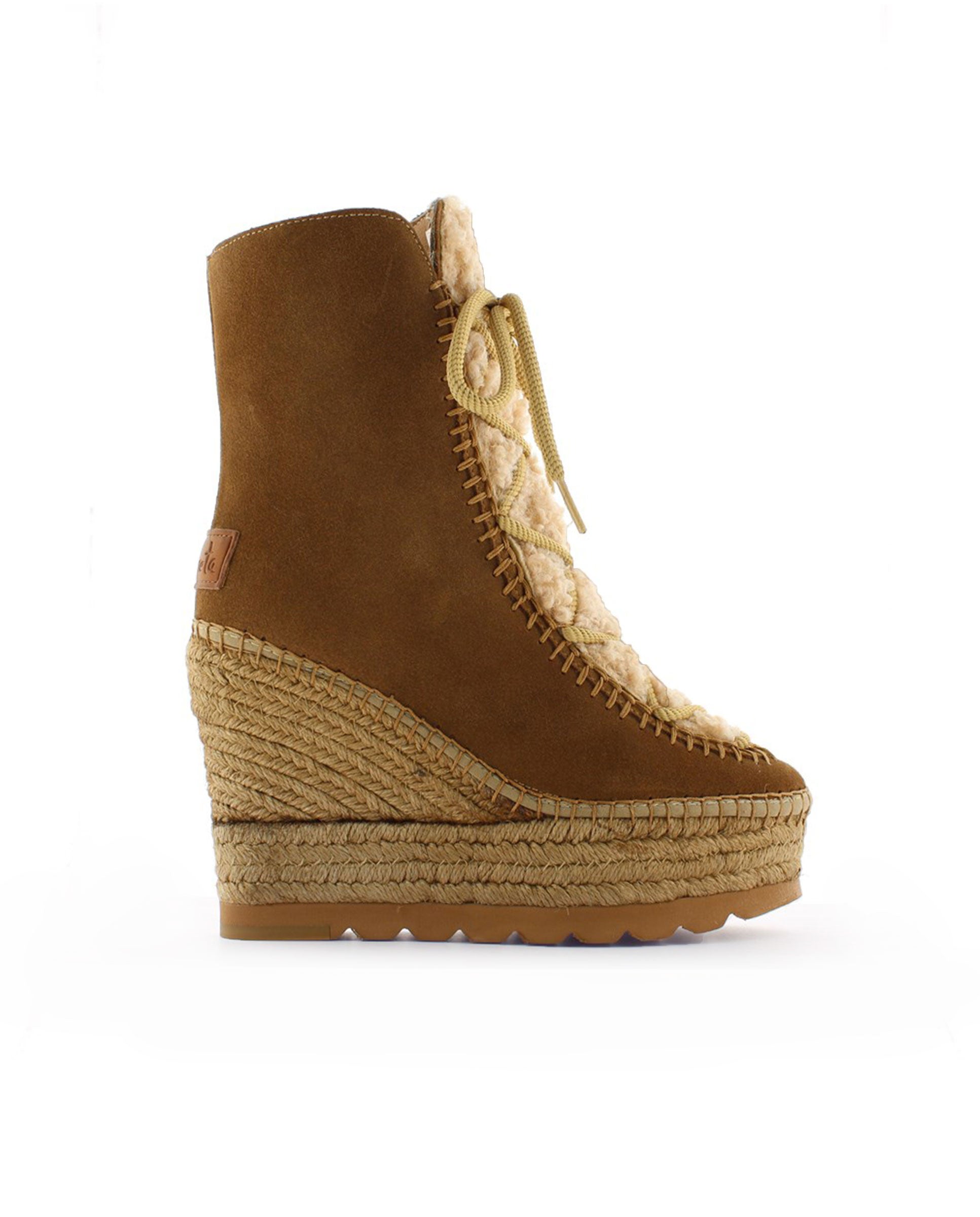 Camel suede sheepskin boot Tilo 7
