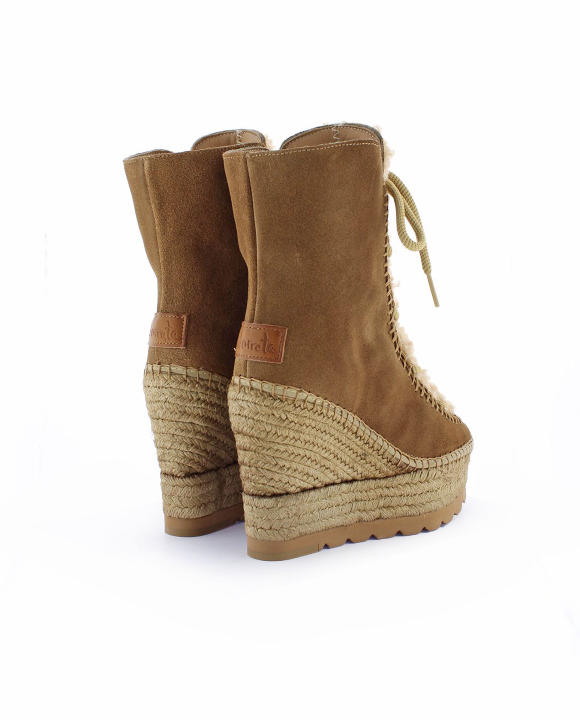 Camel suede sheepskin boot Tilo 7