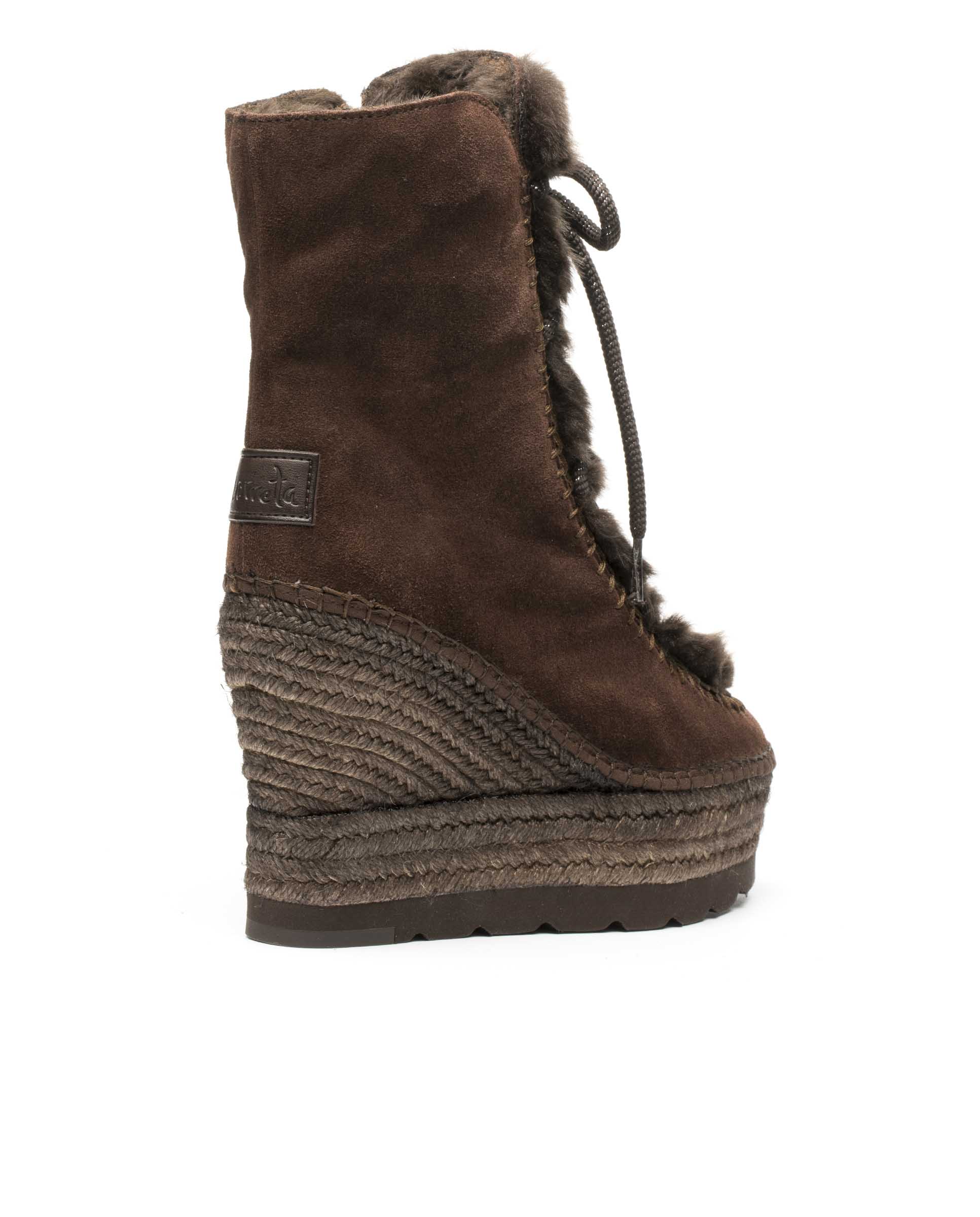 Tilo 7 stone suede fur boot