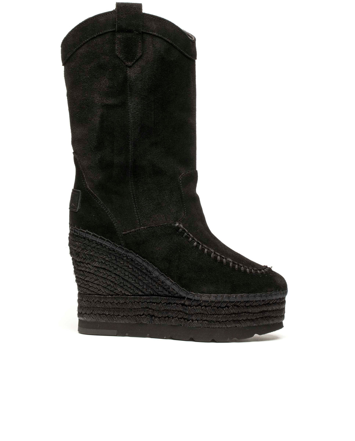 Bota Cowboy en serraje negro Tilo 7