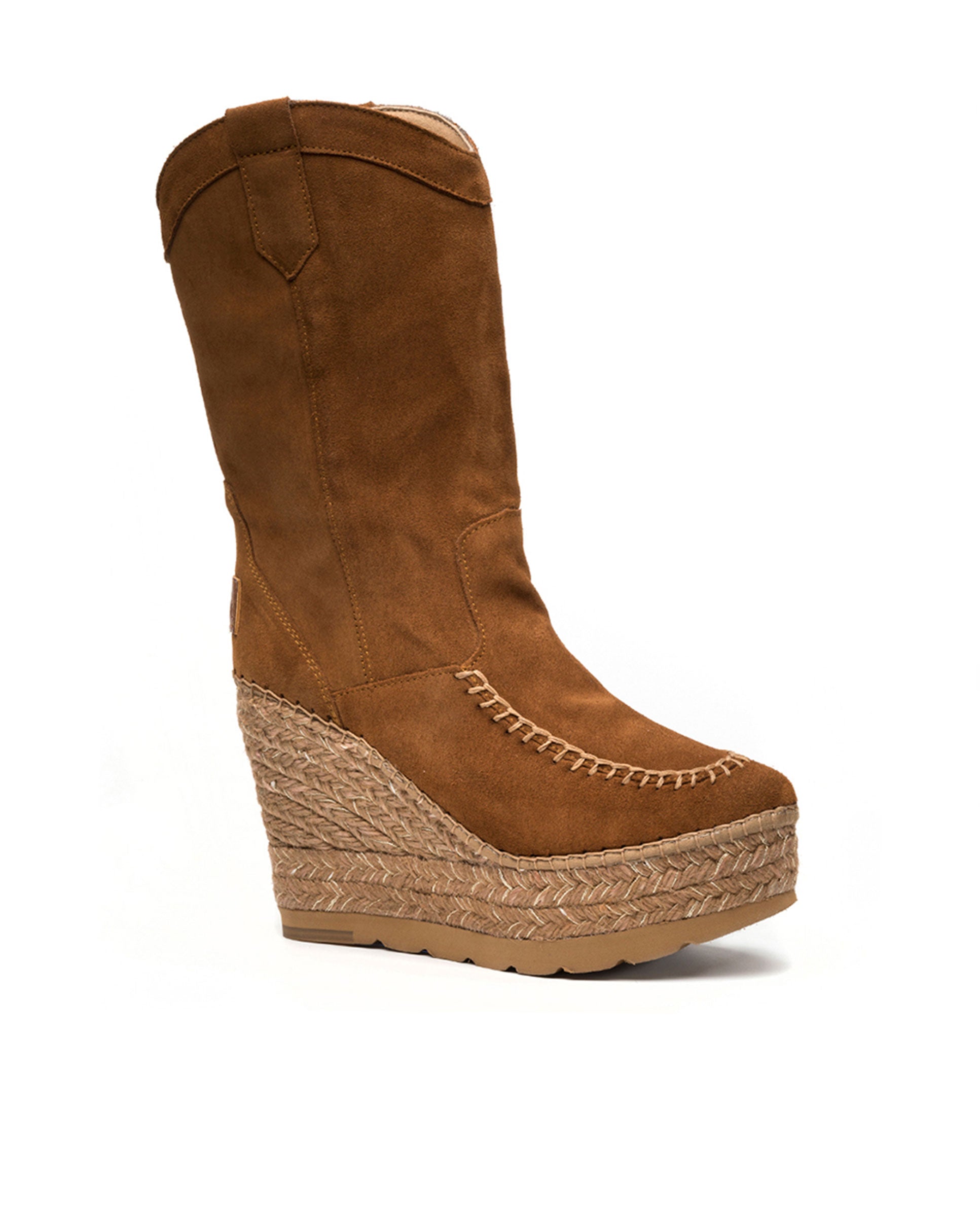 Bota Cowboy en serraje camel Tilo 7