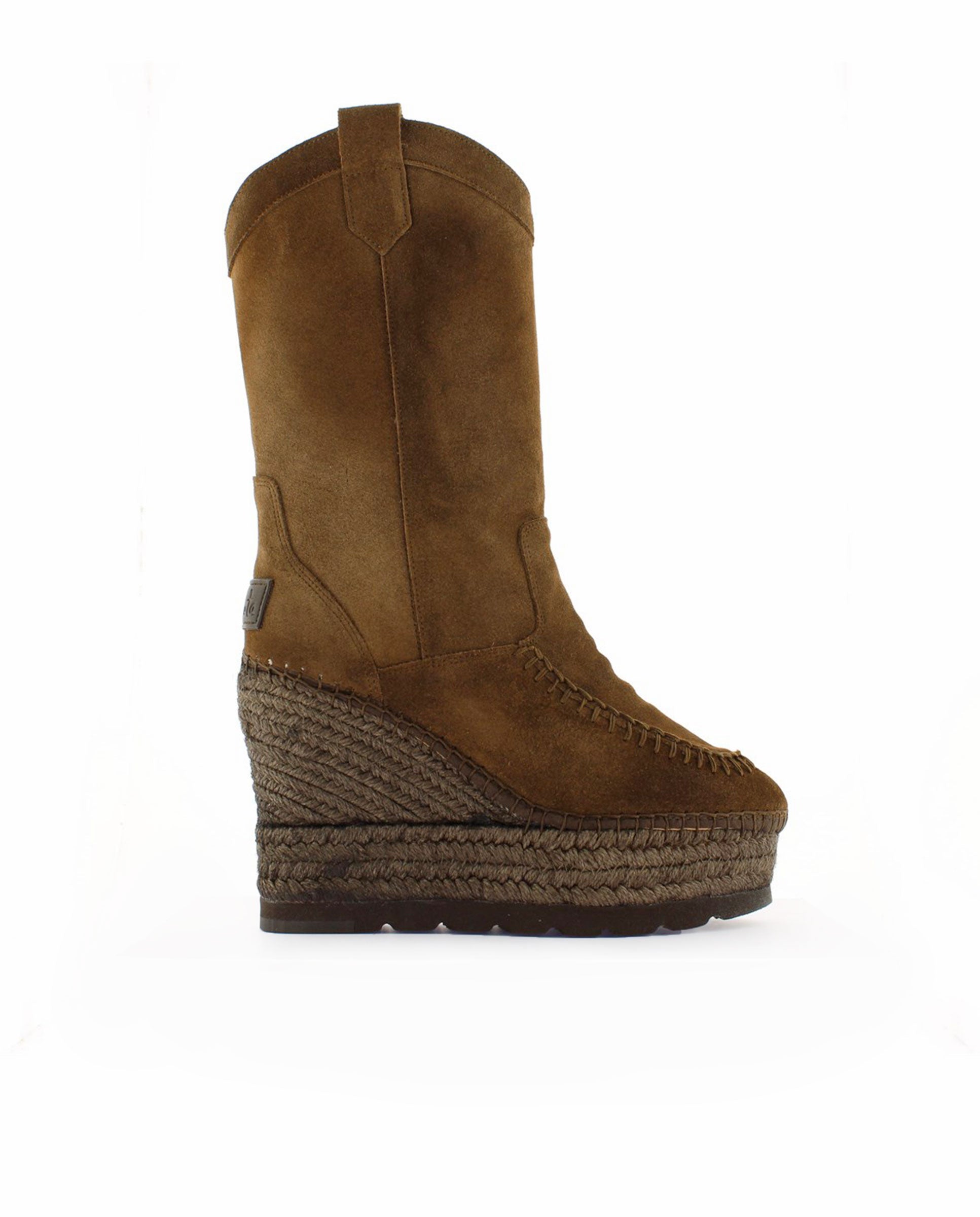 Bota Cowboy en serraje marrón Tilo 7