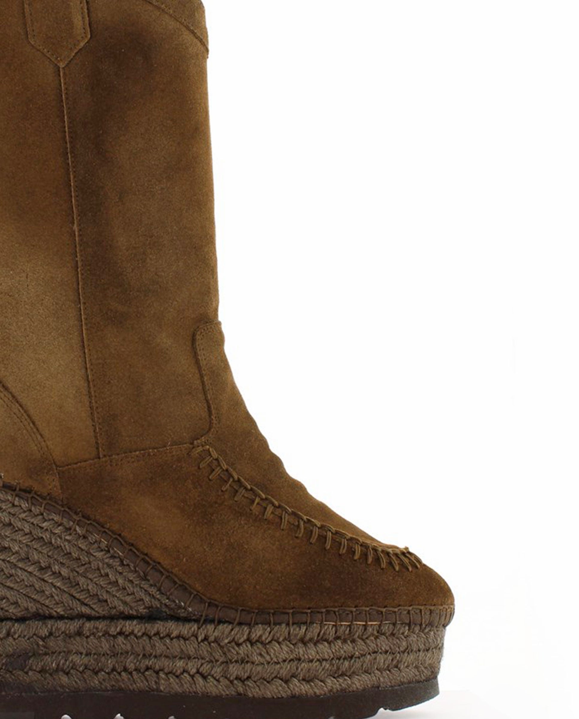 Bota Cowboy en serraje marrón Tilo 7