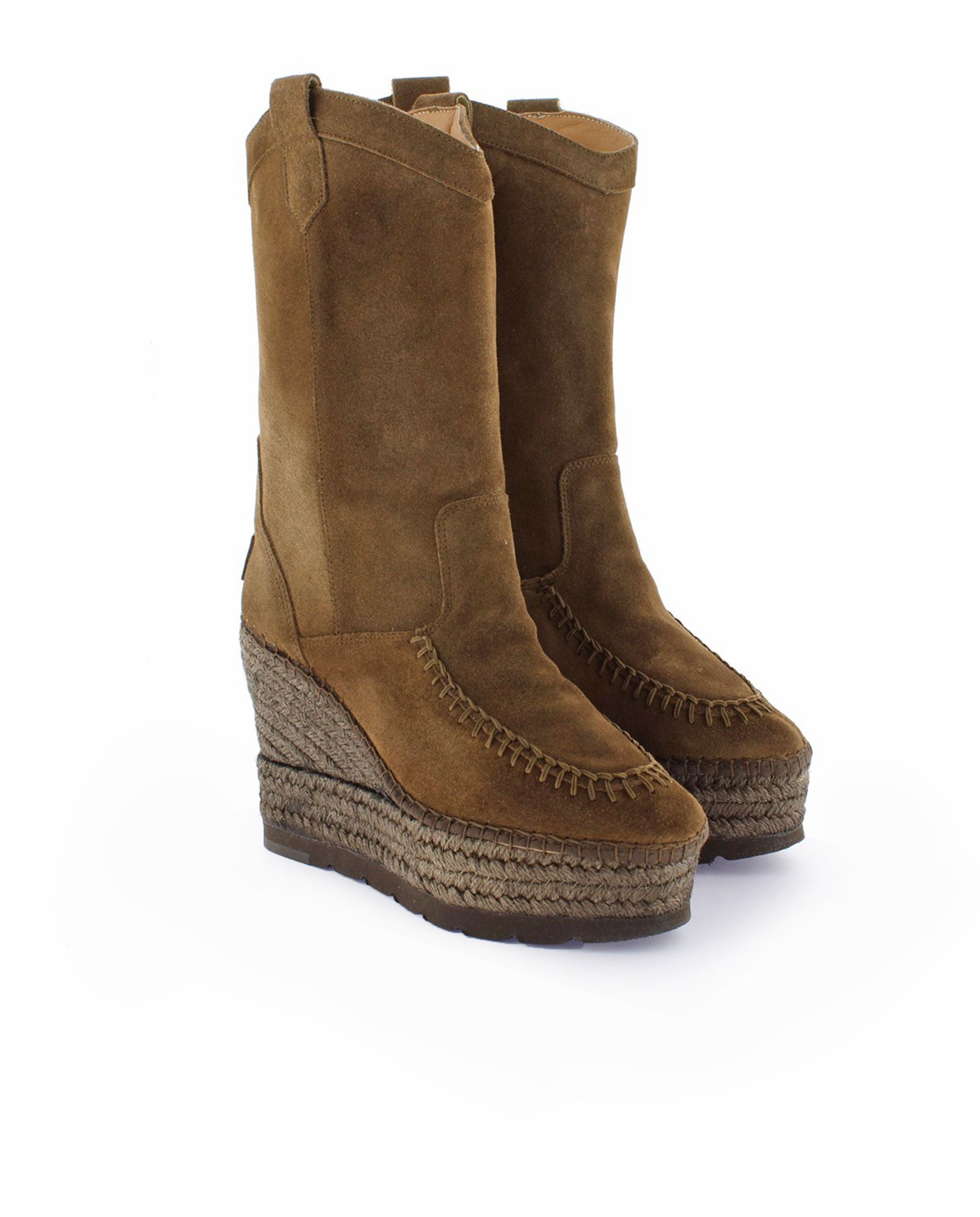 Bota Cowboy en serraje marrón Tilo 7