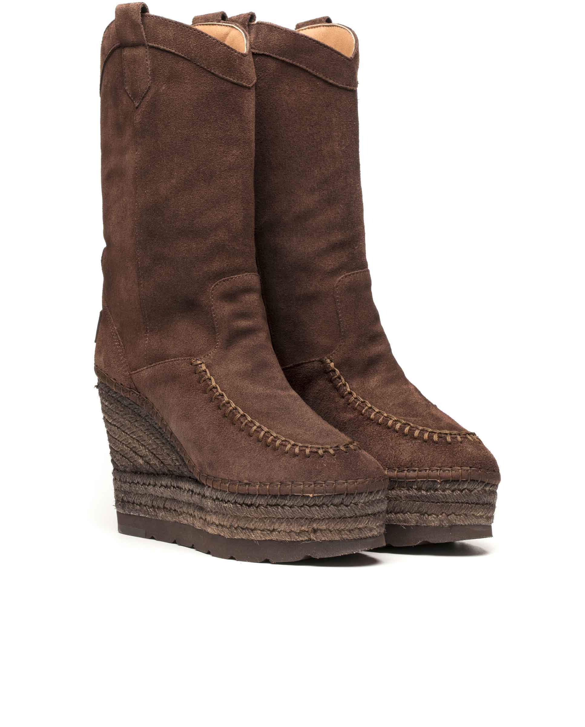 Cowboy boot in split leather Tilo 7