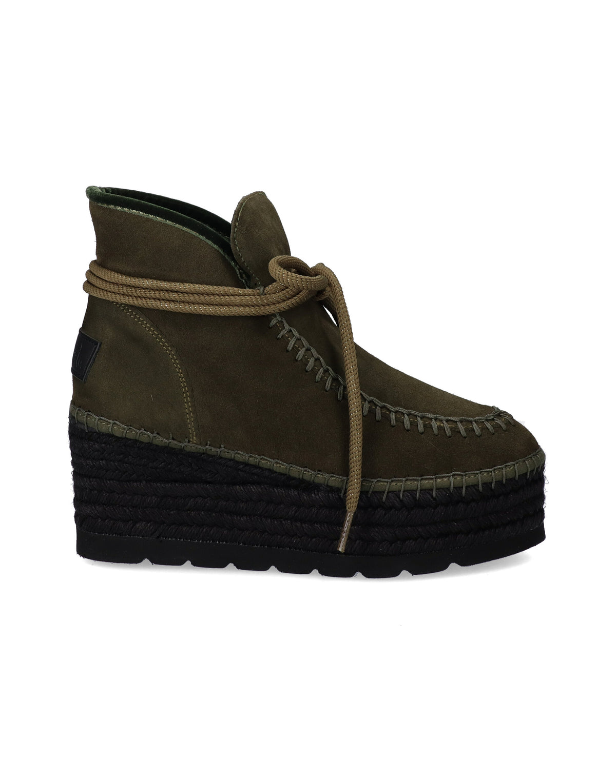 Bota baja en serraje kaki Creta