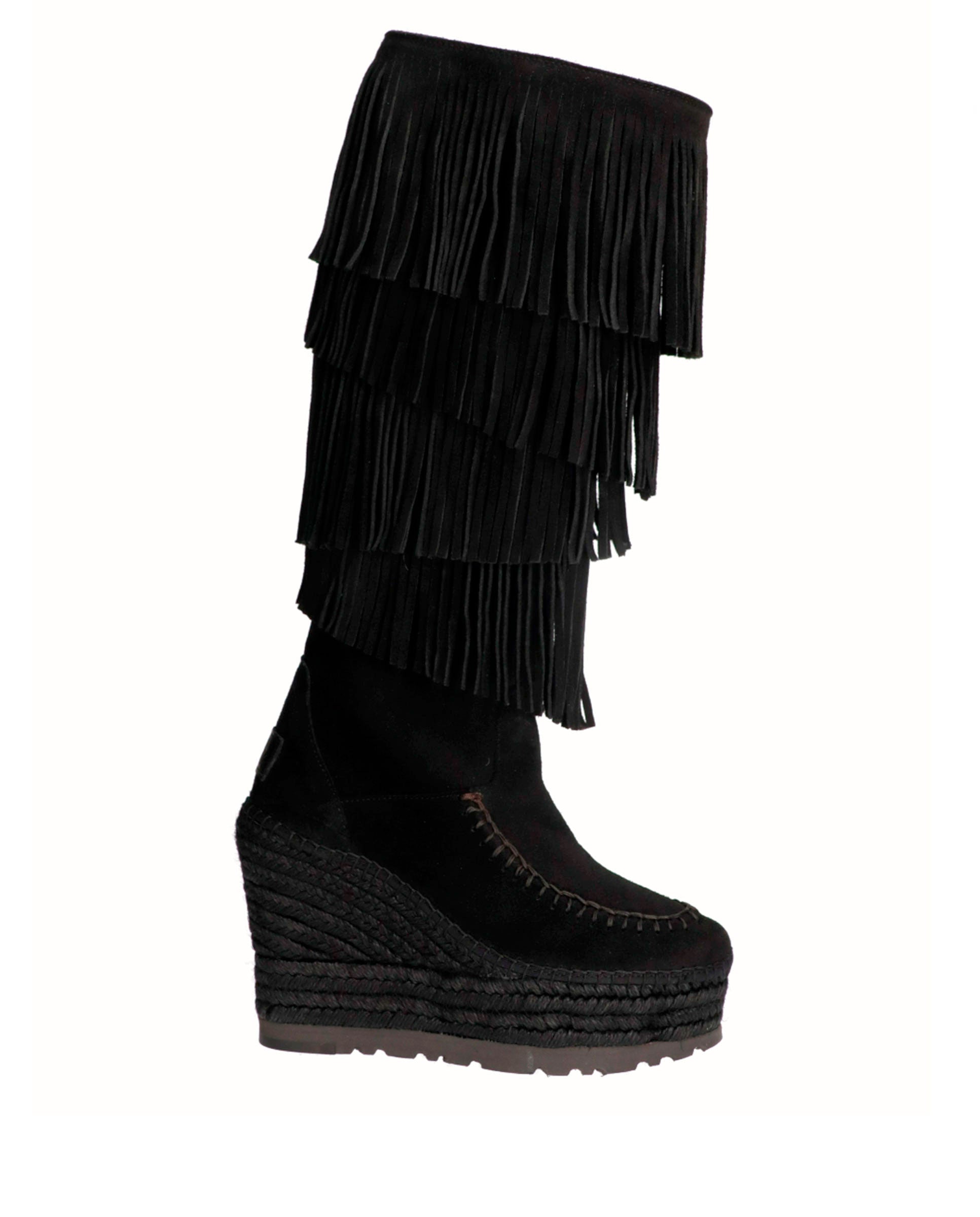 Black suede high boot Tilo 7
