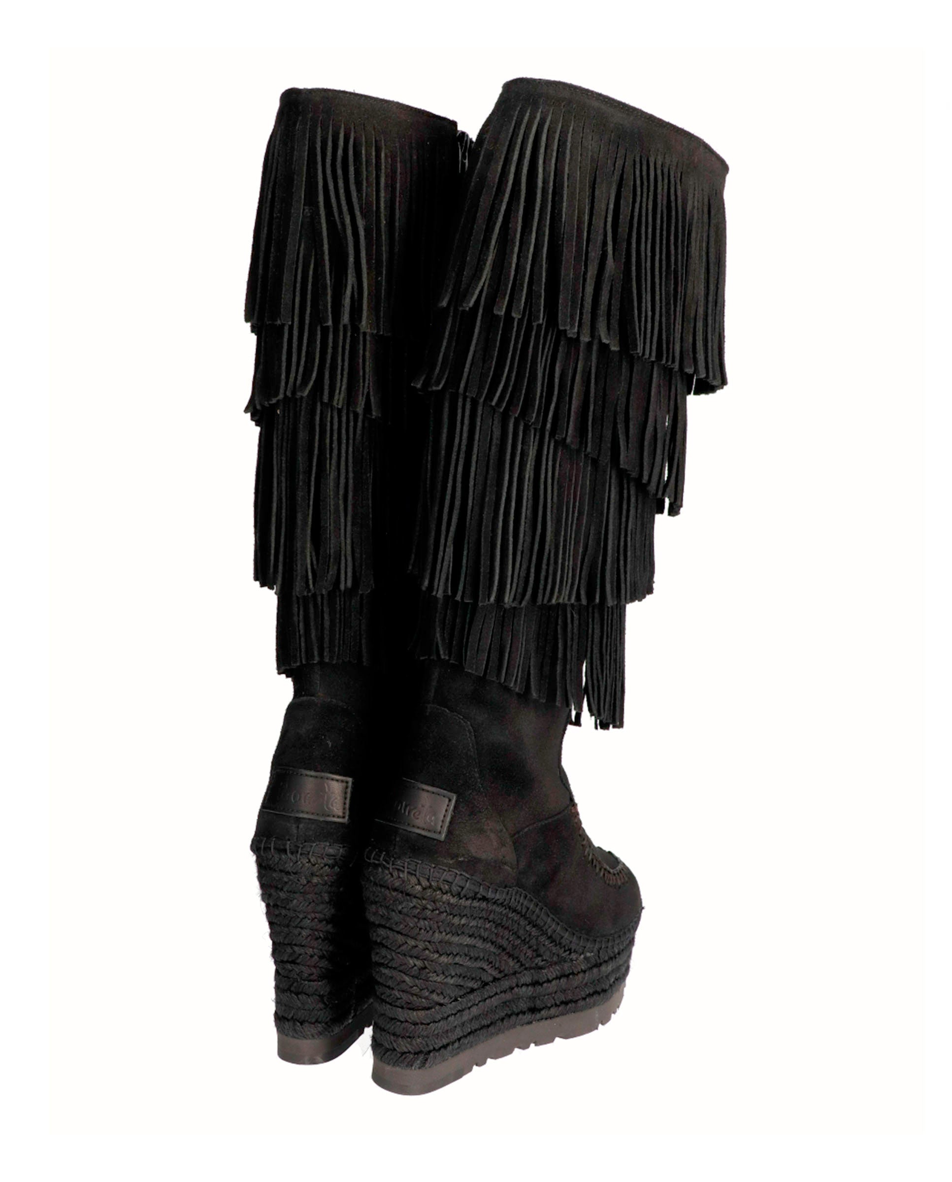 Black suede high boot Tilo 7